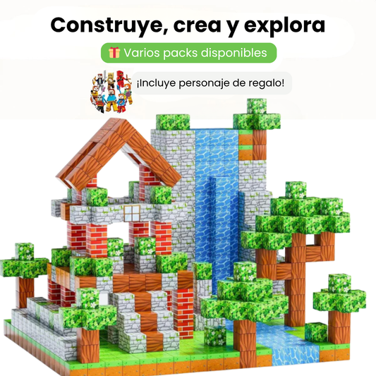 🎮✨ ¿Y si tu hijo pudiera construir SU propio mundo pixelado… sin pantalla?